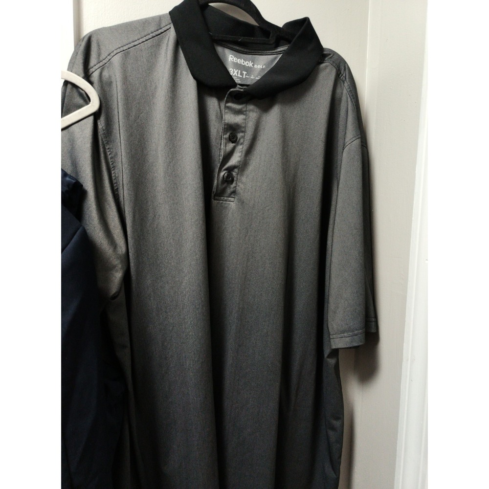 Reebok Men's Golf / Polo-style Shirt Big & Tall Size 3XLT - Gray Black